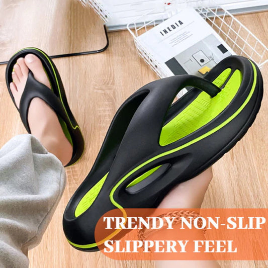 Bequeme Sommer-Flip-Flops mit dicken Sohlen