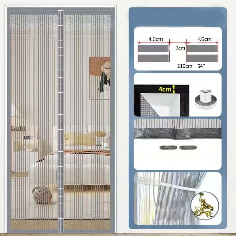🧲🔥 50% RABATT 🌿 Praktisk myggskyddslösning för hemmet 🏡 Magnetgardin – enkel att installera, perfekt för sommaren ☀️