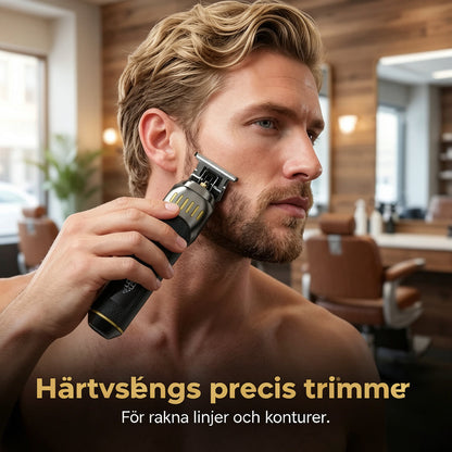 🌞🔥 VÅRREA: 50% RABATT 🧔 Luxe 3-i-1 grooming kit för män ✂️ T-skärmaskin + folieklippare + nästrimmer ✨ LED-display & USB-laddbar