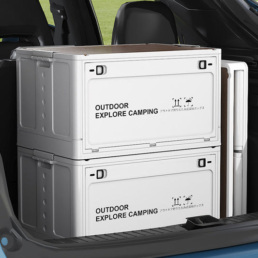 ⛺ MEGA DEAL: -50% 🔥 Hopfällbar campinglåda med trälock – snygg, praktisk & perfekt för äventyr 🚙✨