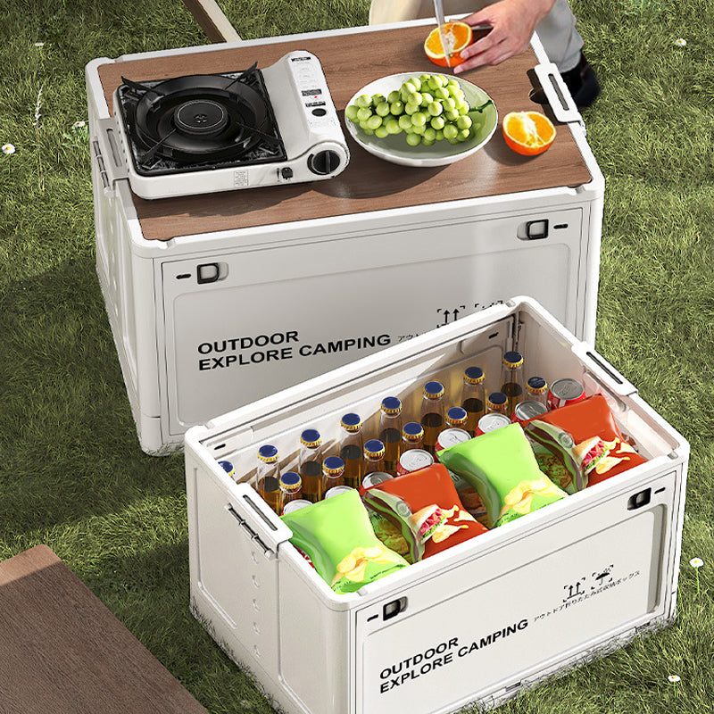 ⛺ MEGA DEAL: -50% 🔥 Hopfällbar campinglåda med trälock – snygg, praktisk & perfekt för äventyr 🚙✨