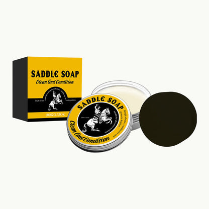 🔥 Köp 2, få 1 gratis 🎁 Allt-i-ett sadeltvål & läderkräm – rengör, vårdar & återställer läder ✨