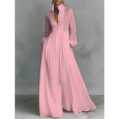 🔥🇸🇪 NYHET: -50% 🎁 Elegant vit maxiklänning med veck & hög hals 👗✨ stilren, luftig & perfekt för sommarens alla tillfällen ☀️
