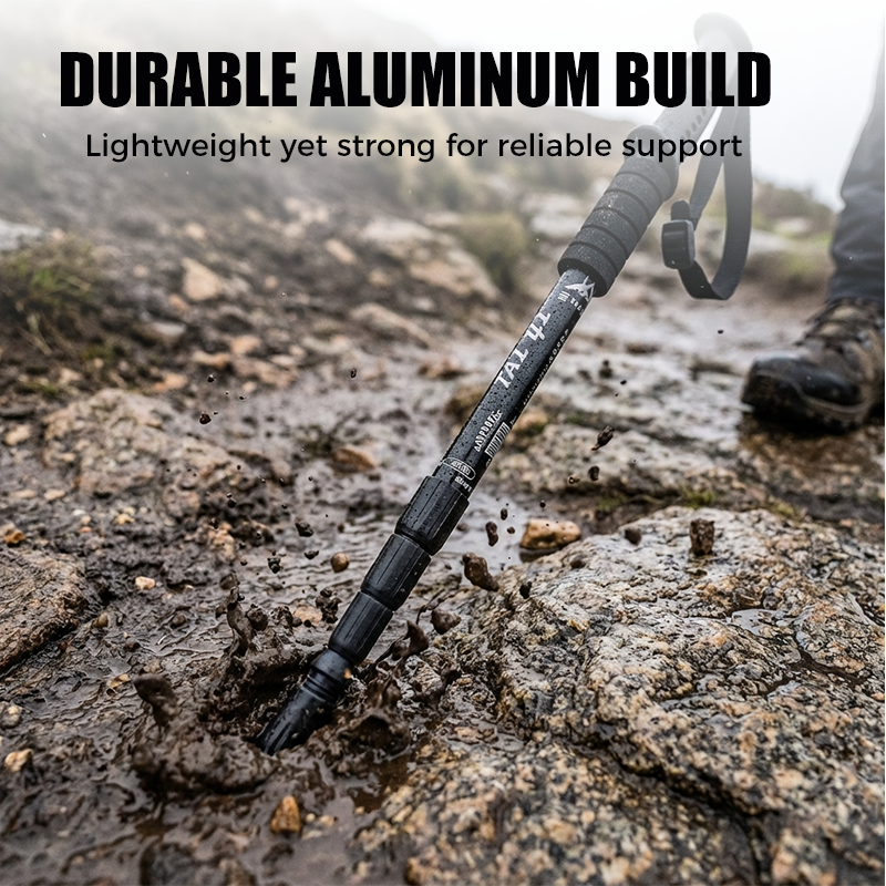 🔥 50% RABATT ⏰ Justerbar vandringsstav i aluminium – lätt, stabil & perfekt stöd för säkra vandringar i alla terränger 🥾🌿