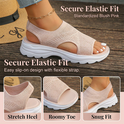 ⏰ 50% RABATT 💥 Sommarsandaler för dam 🌿 luftiga platformsandaler i mesh – perfekt för varma dagar ☀️