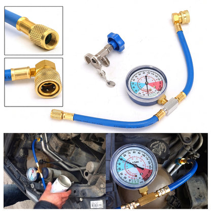 ❄️🔧 50% RABATT NU! 🚗 R134a AC påfyllningskit med mätare – läcksäker DIY-lösning för bil & hem-AC ✨
