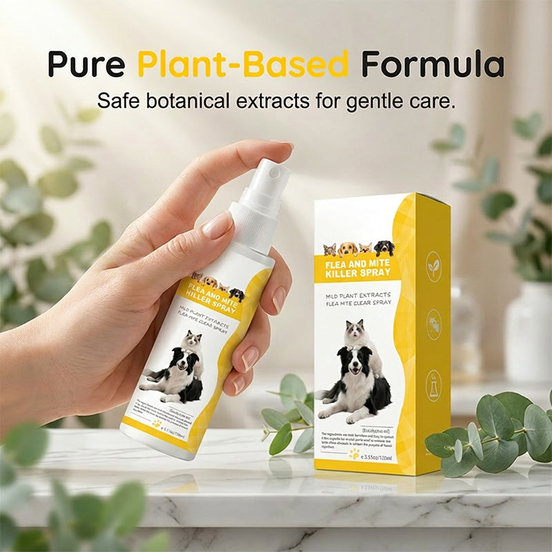 🔥🎁 50% rabatt 🌿 Skonsam spray mot skadedjur för husdjur 🐾 Trygg, effektiv & perfekt för hem med djur ✨