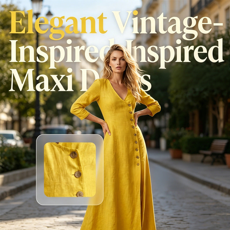 🌸 50% rabatt 💫 Vintageinspirerad skjortklänning med lång ärm – stilren, feminin & perfekt för vardagen ✨