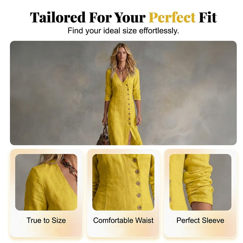 🌸 50% rabatt 💫 Vintageinspirerad skjortklänning med lång ärm – stilren, feminin & perfekt för vardagen ✨