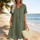 🏖️ SCONTO DEL 50%! 👗 Tunica abito con scollo a V da donna – vestibilità comoda, tasche e traspirante