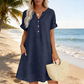 🏖️ SCONTO DEL 50%! 👗 Tunica abito con scollo a V da donna – vestibilità comoda, tasche e traspirante