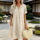 🏖️ SCONTO DEL 50%! 👗 Tunica abito con scollo a V da donna – vestibilità comoda, tasche e traspirante