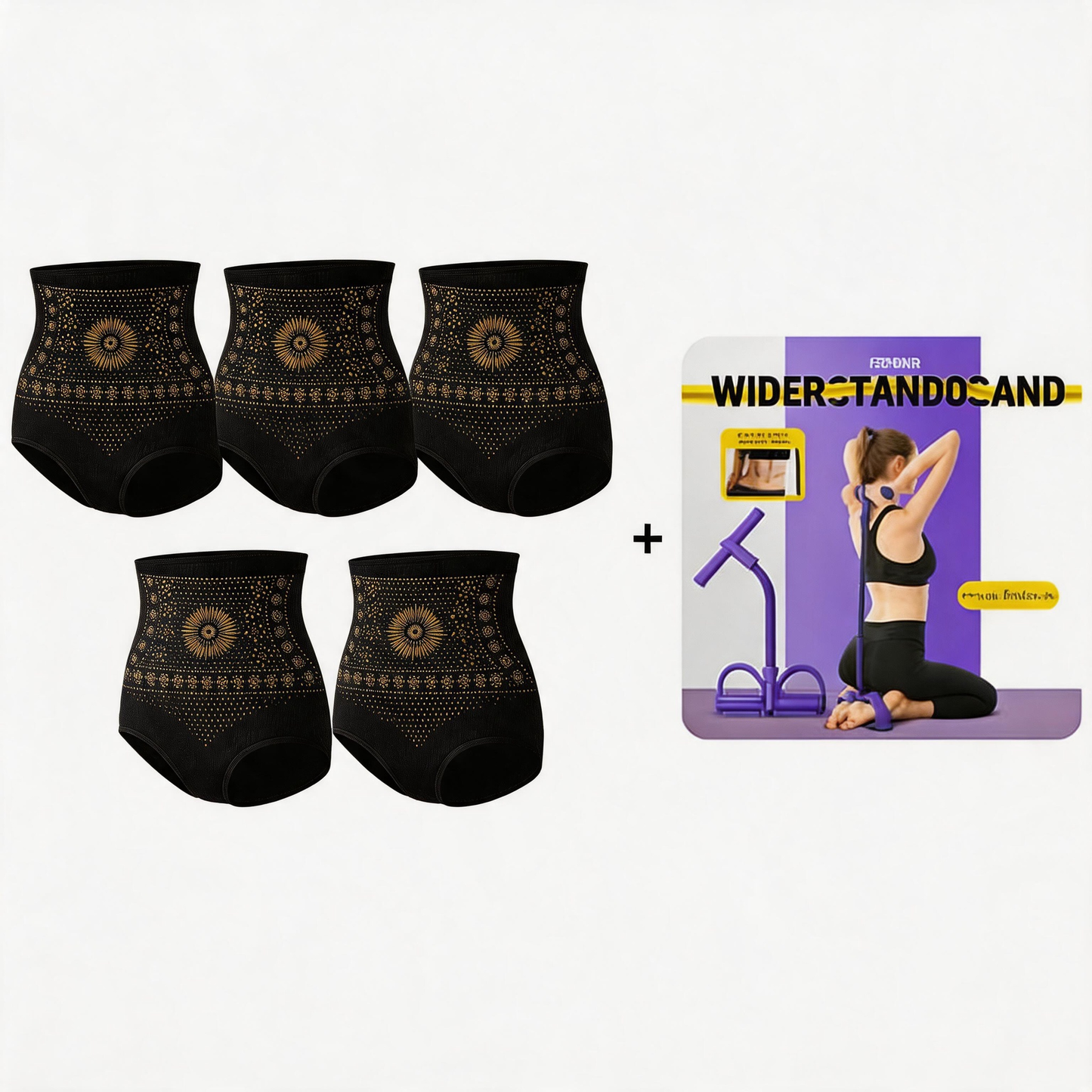 💥 LIMITED DEAL: -50% 👙 Höga midja shaping shorts för damer 🔥 slätar ut, lyfter & ger snygg silhuett ✨
