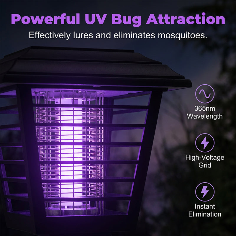✨ 50% SPAREN ☀️ Solar Gartenlicht mit integriertem Mücken-Zapper 🦟 2-in-1 Schutz für entspannte Abende im Freien 💥