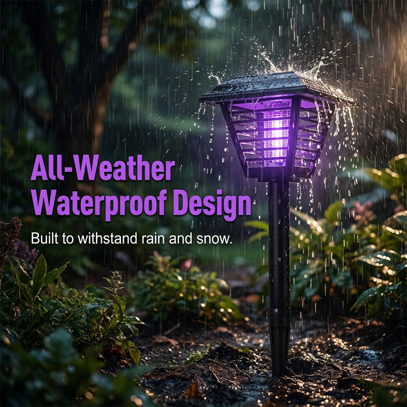 ✨ 50% SPAREN ☀️ Solar Gartenlicht mit integriertem Mücken-Zapper 🦟 2-in-1 Schutz für entspannte Abende im Freien 💥