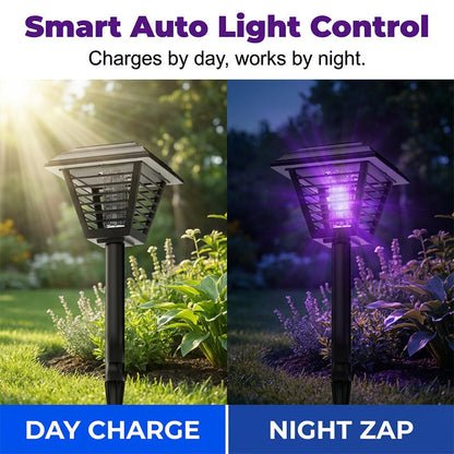 ✨ 50% SPAREN ☀️ Solar Gartenlicht mit integriertem Mücken-Zapper 🦟 2-in-1 Schutz für entspannte Abende im Freien 💥