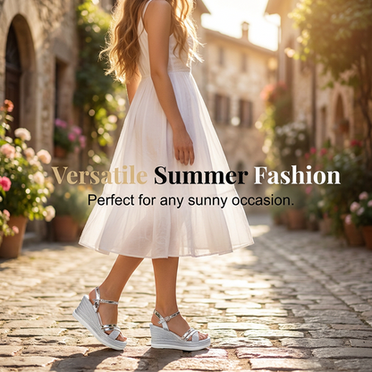 💫 50% RABATT 👡 Trendiga sandaler med öppen tå – lätt, bekväm & formande look för längre ben ✨