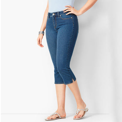 🔥 JUST NU: 50% RABATT 👖 Capri-jeans i stretch för dam ✨ Smickrande passform & perfekt för vardag och semester ☀️