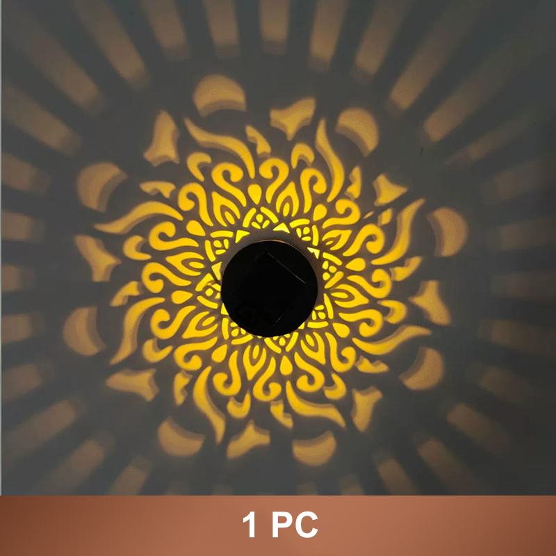 ☀️🔥 -50% RABATT 🎉 Solcellsdriven Mandala Projektorlampa – magisk Lichtprojektion für Garten & Terrasse ✨🌙