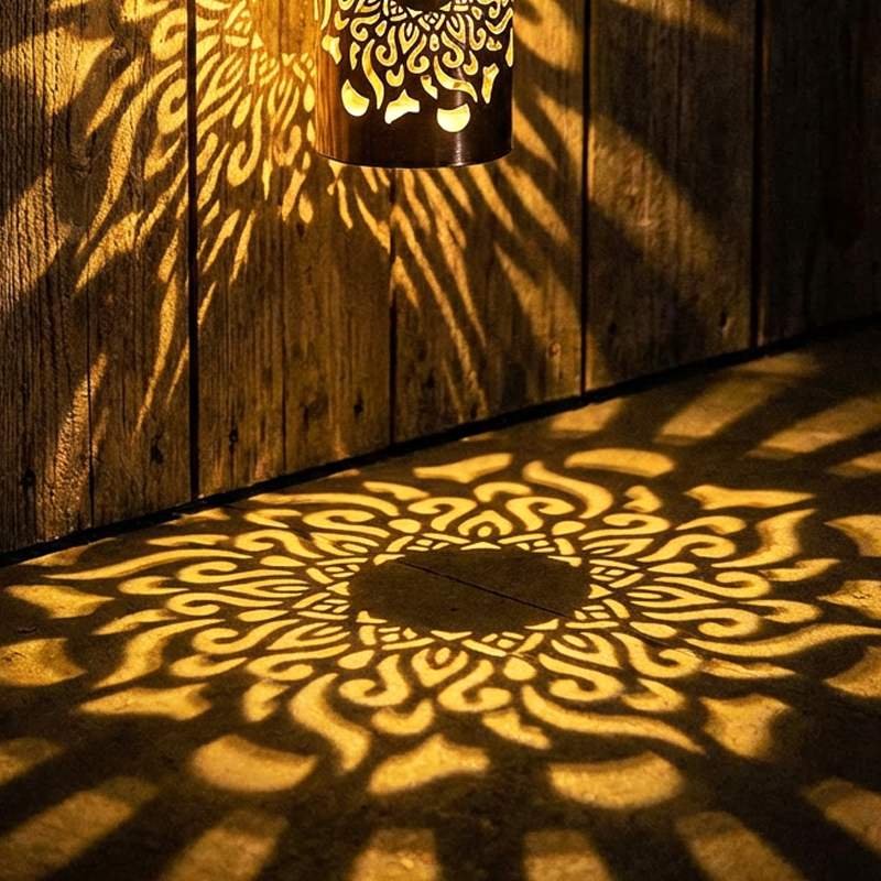 ☀️🔥 -50% RABATT 🎉 Solcellsdriven Mandala Projektorlampa – magisk Lichtprojektion für Garten & Terrasse ✨🌙
