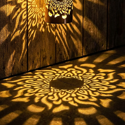 ☀️🔥 -50% RABATT 🎉 Solcellsdriven Mandala Projektorlampa – magisk Lichtprojektion für Garten & Terrasse ✨🌙