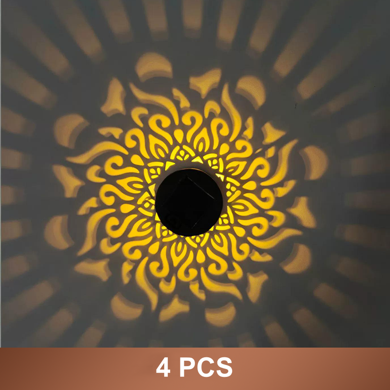 ☀️🔥 -50% RABATT 🎉 Solcellsdriven Mandala Projektorlampa – magisk Lichtprojektion für Garten & Terrasse ✨🌙