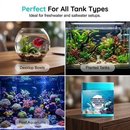 💎 50% RABATT 🐟 Friskare akvarium på nolltid 🌿 Effektiva vattenreningstabletter – enkel skötsel för varje fiskägare ✨