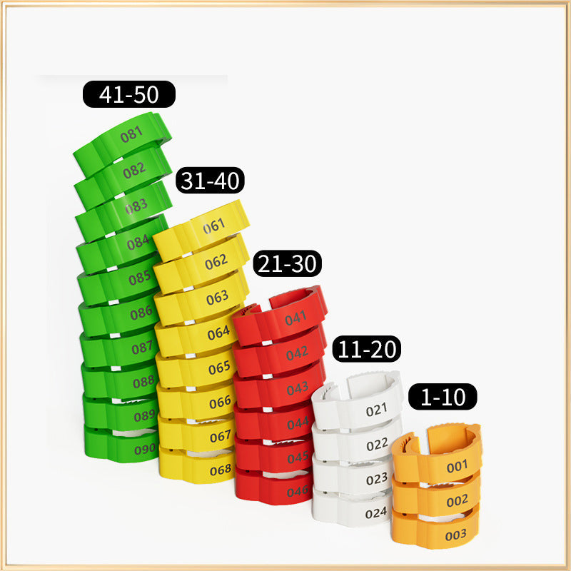 💥 50% RABATT 🐔 Smarta snäppband för höns & fjäderfä 🔧 mjukt plastmaterial, lätt att använda & tydlig märkning ✨