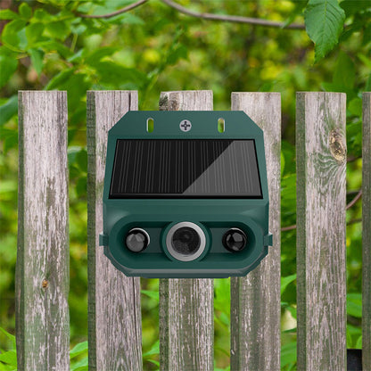🥳 50% RABATT 💚 Skydda trädgården på ett naturligt sätt 🌳 Solcellsdriven djuravskräckare med ultraljud & blinkande ljus ⚡ 50 000+ sålda