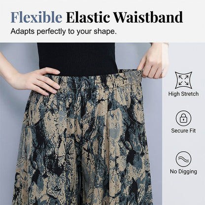 🔥 50% rabatt 👖🌿 Svalkande capribyxor med vida ben & elastisk midja – luftig komfort för varma sommardagar ☀️