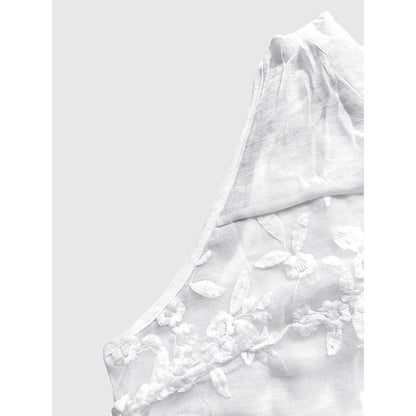 🌸 50% RABATT NU! ✨ Luftig och elegant blus med blommig spetsdetalj – feminin V-ringning & romantisk stil 🕊️ Garderobsfavorit för vardag & fest