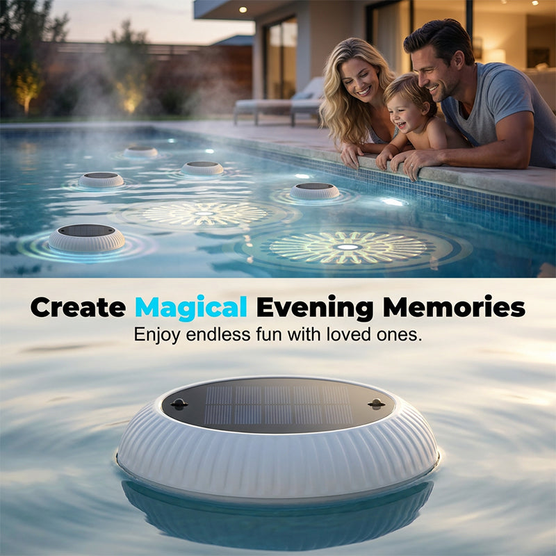 ☀️💎 50% RABATT 🌊 Flytande LED-poollampa med solenergi & fjärrstyrning 💡 gör varje sommarkväll magisk ✨