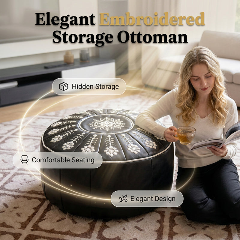 🔥 50% RABATT 🏡 Elegant sittpall med förvaring ✨ Bekväm att sitta på, smart att förvara i & enkel att matcha med nordisk inredning 🌿