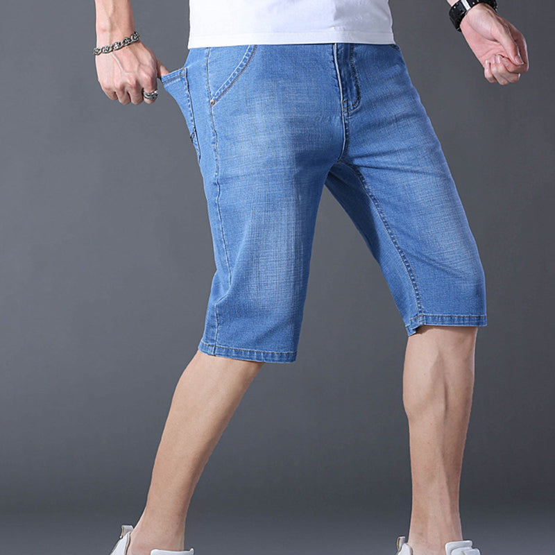 🔥 50% rabatt 👖 Lätta stretch-denimshorts för män ✨ 3D-passform för maximal komfort & naturlig rörelse hela dagen