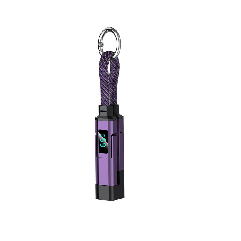⚡ 50% RABATT 💎 Multifunktionell 4-i-1 laddningskabel med nyckelring 🔑 liten, smart & extremt praktisk ✨