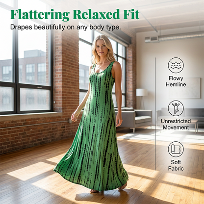 ☀️ 50% RABATT IDAG 🌿 Ärmlös klänning för dam – lätt, bekväm och perfekt för sommarens alla stunder 👗