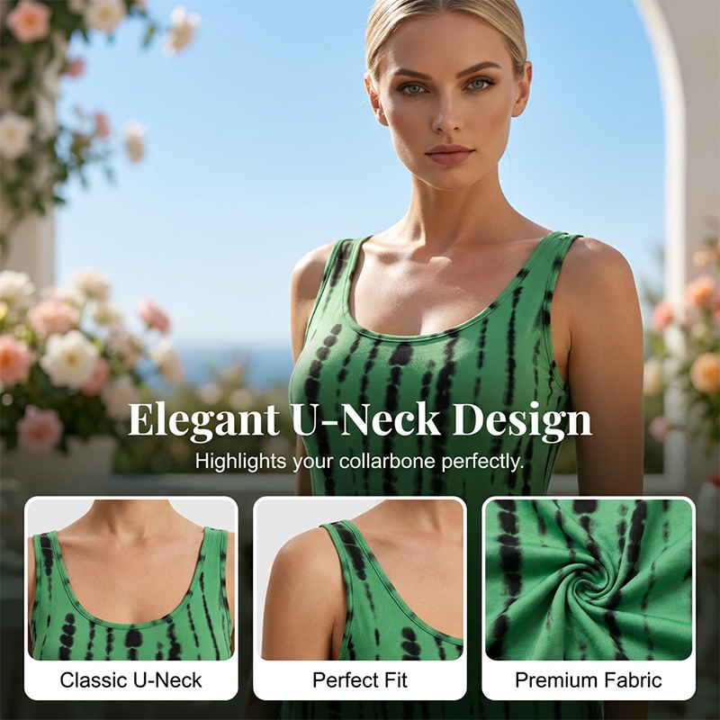 ☀️ 50% RABATT IDAG 🌿 Ärmlös klänning för dam – lätt, bekväm och perfekt för sommarens alla stunder 👗
