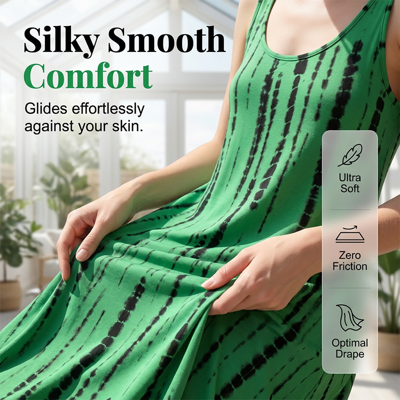 ☀️ 50% RABATT IDAG 🌿 Ärmlös klänning för dam – lätt, bekväm och perfekt för sommarens alla stunder 👗