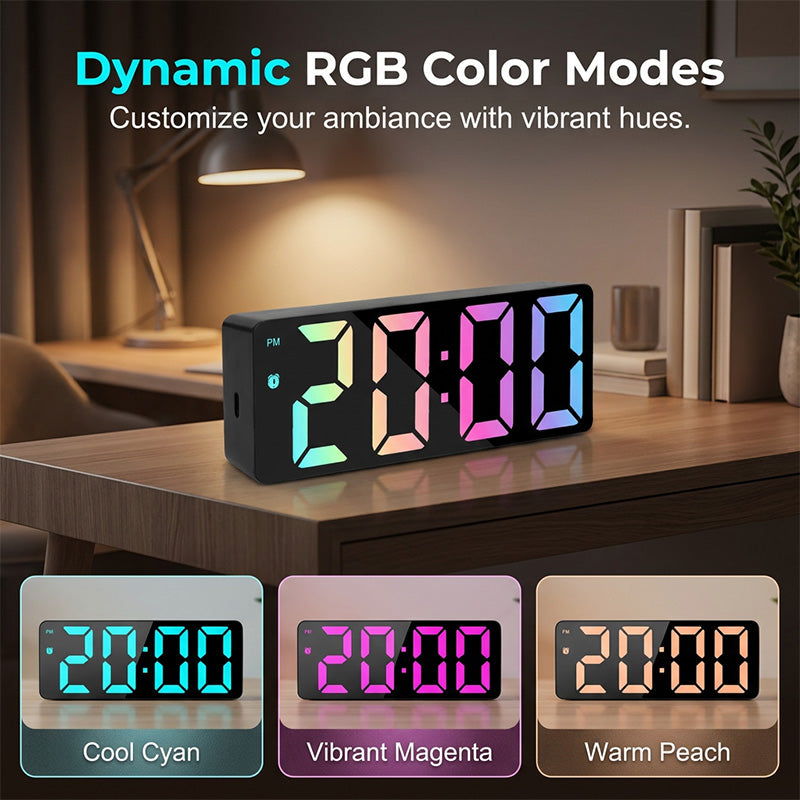 🎉 50% RABATT – Sista dagen! ⏰✨ LED Digital Alarm Clock med spegelyta 💡 Stilren design för ett modernare sovrum 🏡
