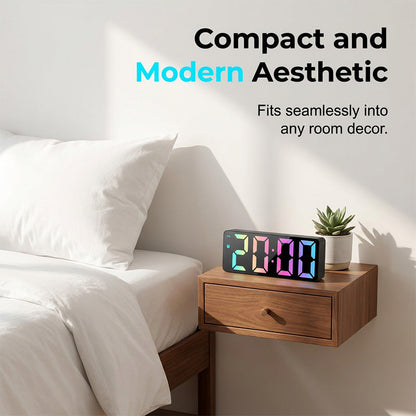 🎉 50% RABATT – Sista dagen! ⏰✨ LED Digital Alarm Clock med spegelyta 💡 Stilren design för ett modernare sovrum 🏡