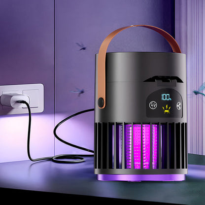 🌿 50% RABATT – Smart utomhuskomfort 💡 Uppladdningsbar fläkt med inbyggd UV-buggdödare 🔥 Ta med den till stranden, trädgården eller camping ✨