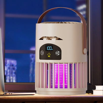 🌿 50% RABATT – Smart utomhuskomfort 💡 Uppladdningsbar fläkt med inbyggd UV-buggdödare 🔥 Ta med den till stranden, trädgården eller camping ✨
