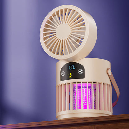 🌿 50% RABATT – Smart utomhuskomfort 💡 Uppladdningsbar fläkt med inbyggd UV-buggdödare 🔥 Ta med den till stranden, trädgården eller camping ✨