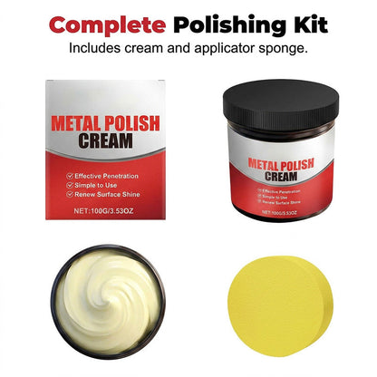 🔥 50% RABATT ✨ Metallpoleringskräm 🪞 Ger ny glans på sekunder – tar bort smuts, oxidation & fläckar 💎