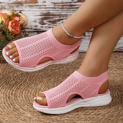 🔥 50% RABATT 👡 Andningsbara damsandaler i mesh ✨ Lätta, luftiga & perfekta för varma sommardagar ☀️