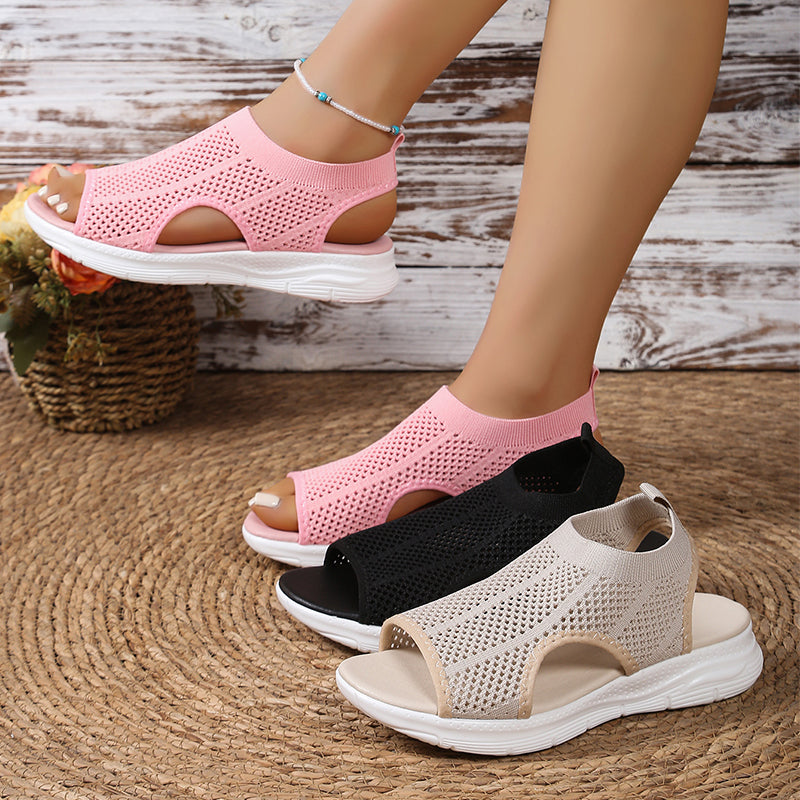 🔥 50% RABATT 👡 Andningsbara damsandaler i mesh ✨ Lätta, luftiga & perfekta för varma sommardagar ☀️