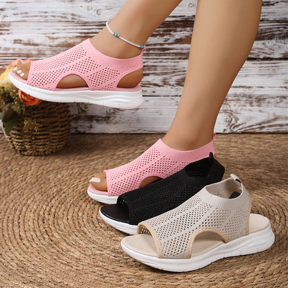 🔥 50% RABATT 👡 Andningsbara damsandaler i mesh ✨ Lätta, luftiga & perfekta för varma sommardagar ☀️