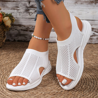 🔥 50% RABATT 👡 Andningsbara damsandaler i mesh ✨ Lätta, luftiga & perfekta för varma sommardagar ☀️