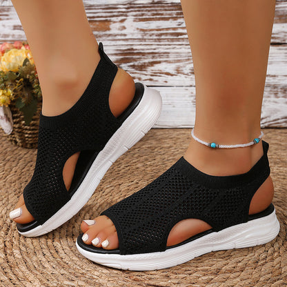 🔥 50% RABATT 👡 Andningsbara damsandaler i mesh ✨ Lätta, luftiga & perfekta för varma sommardagar ☀️