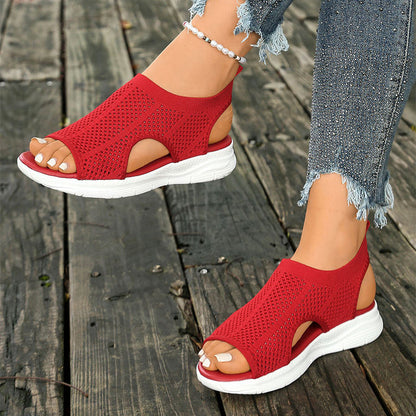 🔥 50% RABATT 👡 Andningsbara damsandaler i mesh ✨ Lätta, luftiga & perfekta för varma sommardagar ☀️